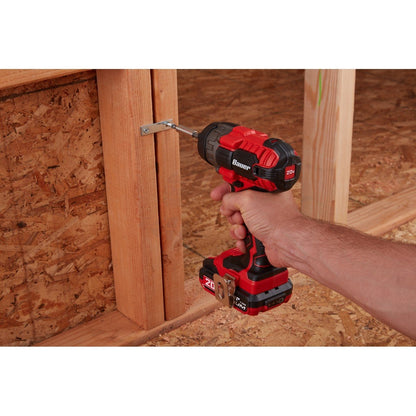 Bauer 20V Hypermax Lithium 1/4 in. Hex Compact Impact Driver Kit