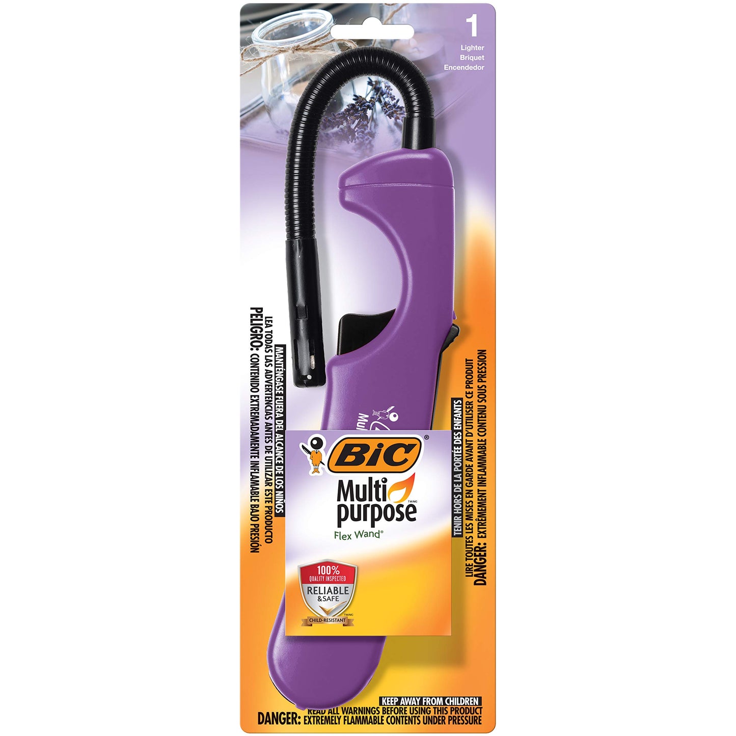 Bic 1pk Candle Flex Utility Lighter (Color May Vary)