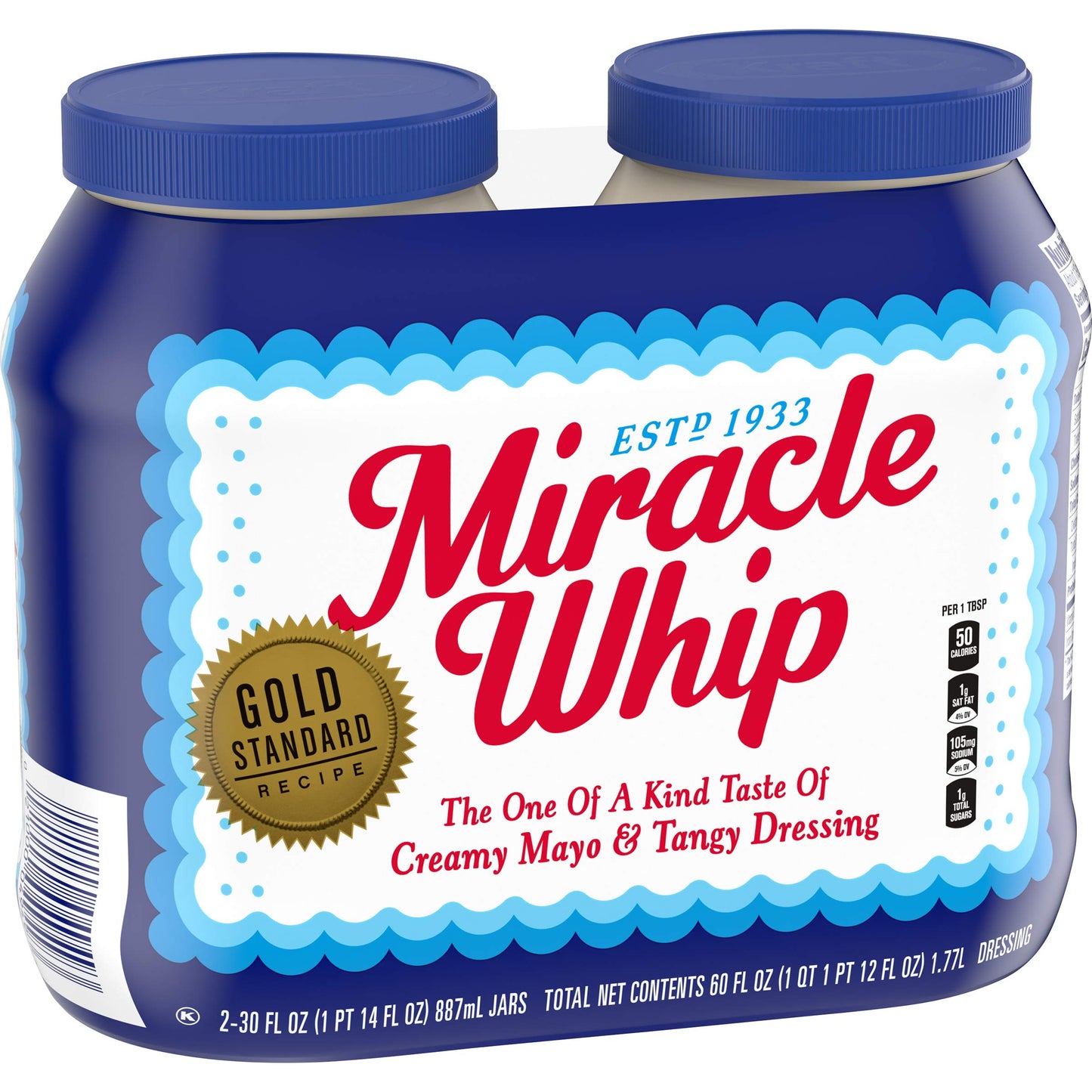 Miracle Whip Original Dressing (30 oz Jars, Pack of 2)