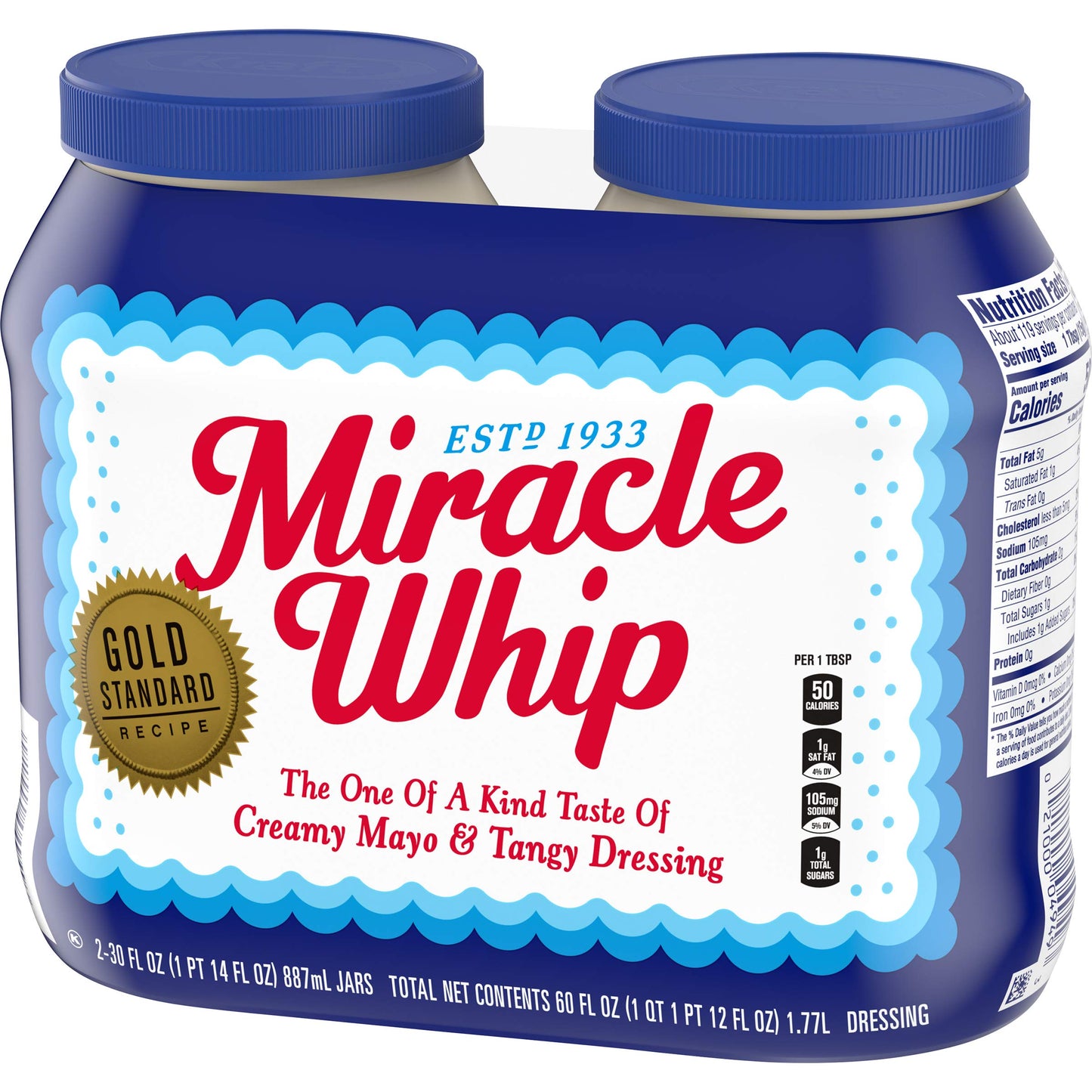 Miracle Whip Original Dressing (30 oz Jars, Pack of 2)