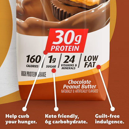 Premier Protein Shake, Chocolate Peanut Butter, 30g Protein, 11 Fl Oz, 4 Ct