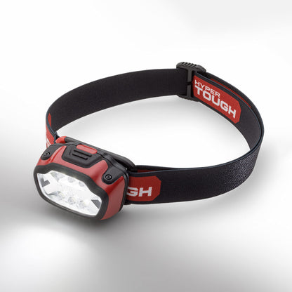 Hyper Tough 150-Lumen LED HEADLAMP 2 Modes,HIGH-Low,IPX4 Water Resistance,3-AAA Batteries,Head Strap,20885