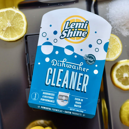 Lemi Shine Dishwasher Cleaner, Cleans, Deodorizes and Restores Performance with Natural Citric Extracts, 1.76 oz. - 4 pack