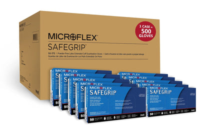 Ansell Microflex SafeGrip SG - 375 Extra Thick Disposable Latex Gloves - Ultimate Online Deals