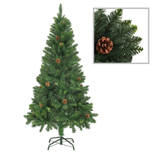 Artificial Christmas Tree with Pine Cones - Green - 5 ft - Ultimate Online Deals