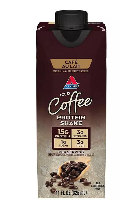 Atkins 15g Iced Coffee Protein Shake, Café Au Lait 11 fl. oz., 15 pk. - Ultimate Online Deals