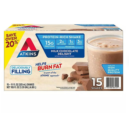 Atkins 15g Keto Protein Shake 11 fl. oz., 15 pk. - Ultimate Online Deals