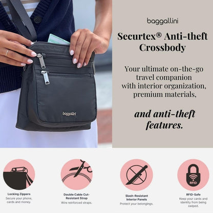 Baggallini Securtex Anti - Theft Crossbody - Ultimate Online Deals