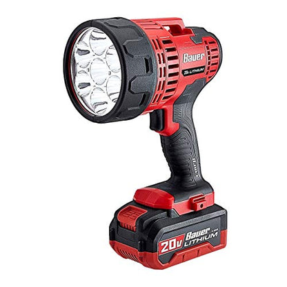 BAUER 20v Lithium - Ion Cordless 2500 Lumens Spotlight – Tool Only - Ultimate Online Deals