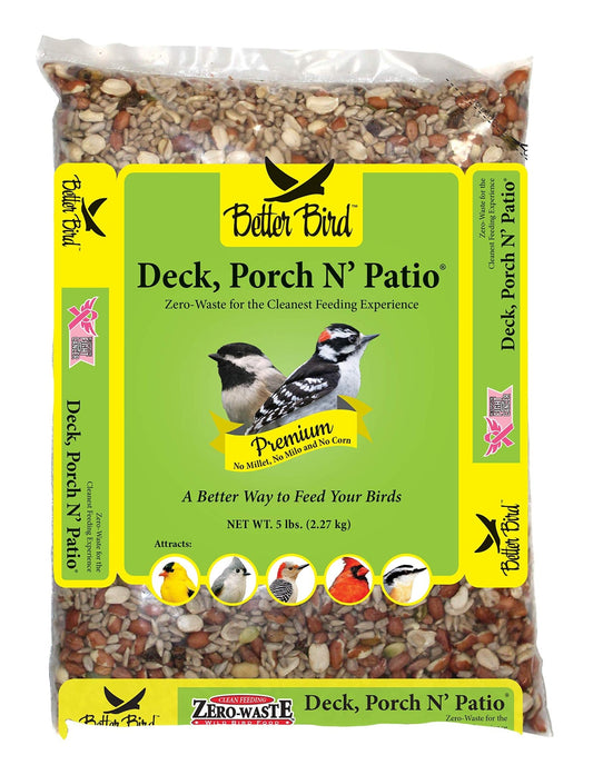 Better Bird, Deck, Porch N’ Patio Premium Blend 5 lb Poly Bag, Pack of 1 - Ultimate Online Deals