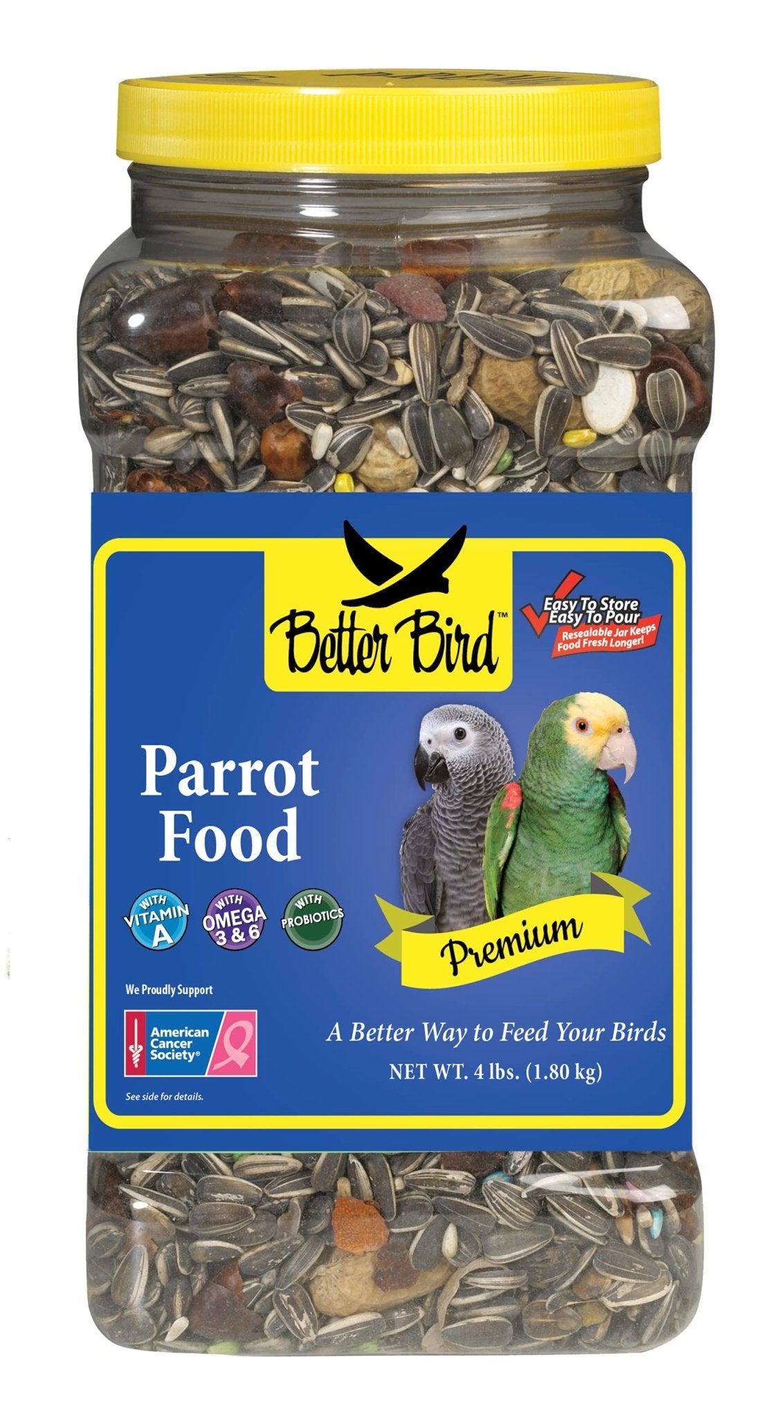 Better Bird, Premium Parrot Food, 4 lb Jar - Ultimate Online Deals