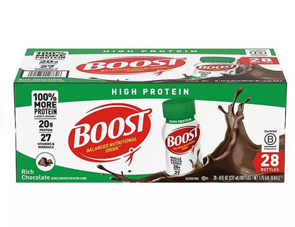 BOOST 20g High Protein Nutritional Drink, Chocolate 8 fl. oz., 28 ct. - Ultimate Online Deals