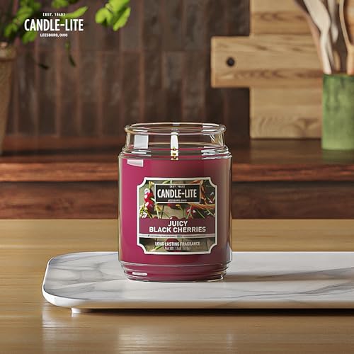 Candle - lite Black Cherries Candles, 18 oz. Jar - Ultimate Online Deals