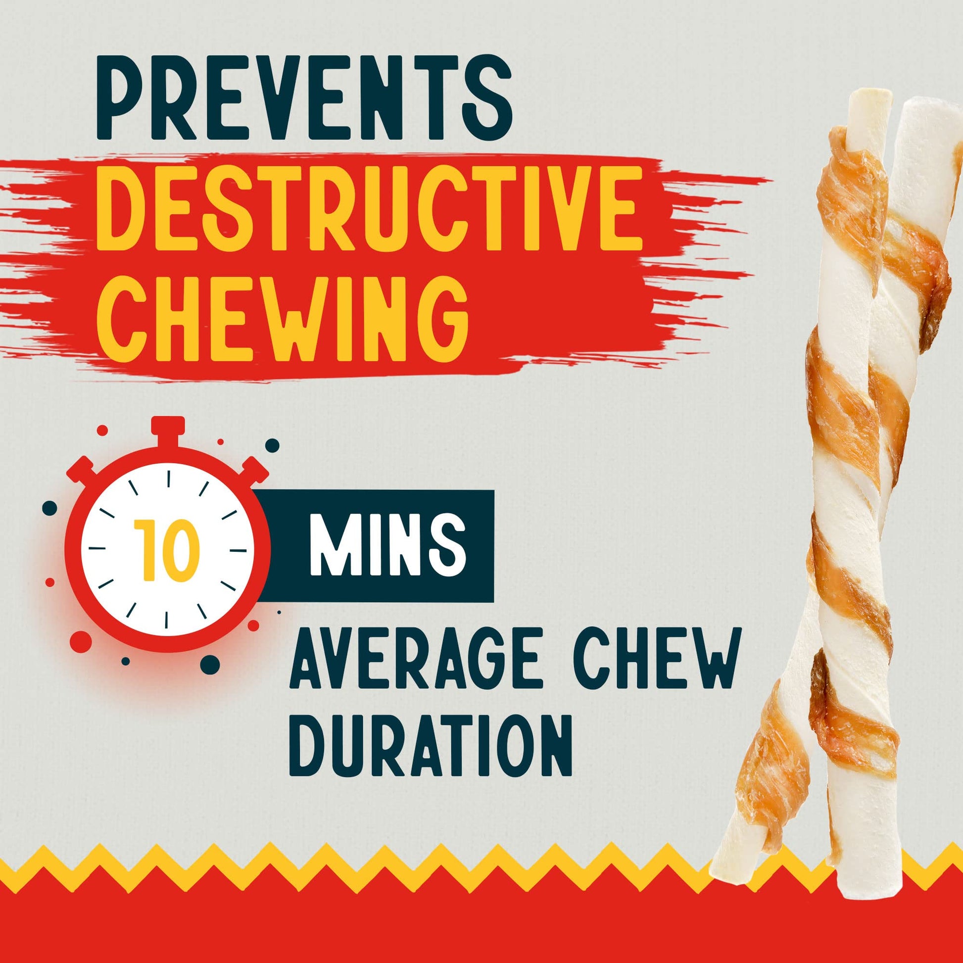 Canine Chews 5" Double Wrapped Chicken Dog Treats - 100% USA Chicken Wrapped Dog Treats - Double Wrapped Dog Chicken Treats - Chicken Sticks for Dogs - Chicken Wrapped Rawhide Dog Sticks Treats - Ultimate Online Deals