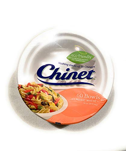 Chinet by DisDatNStuff paper Classic White Bowls 16 oz 60ct - Ultimate Online Deals