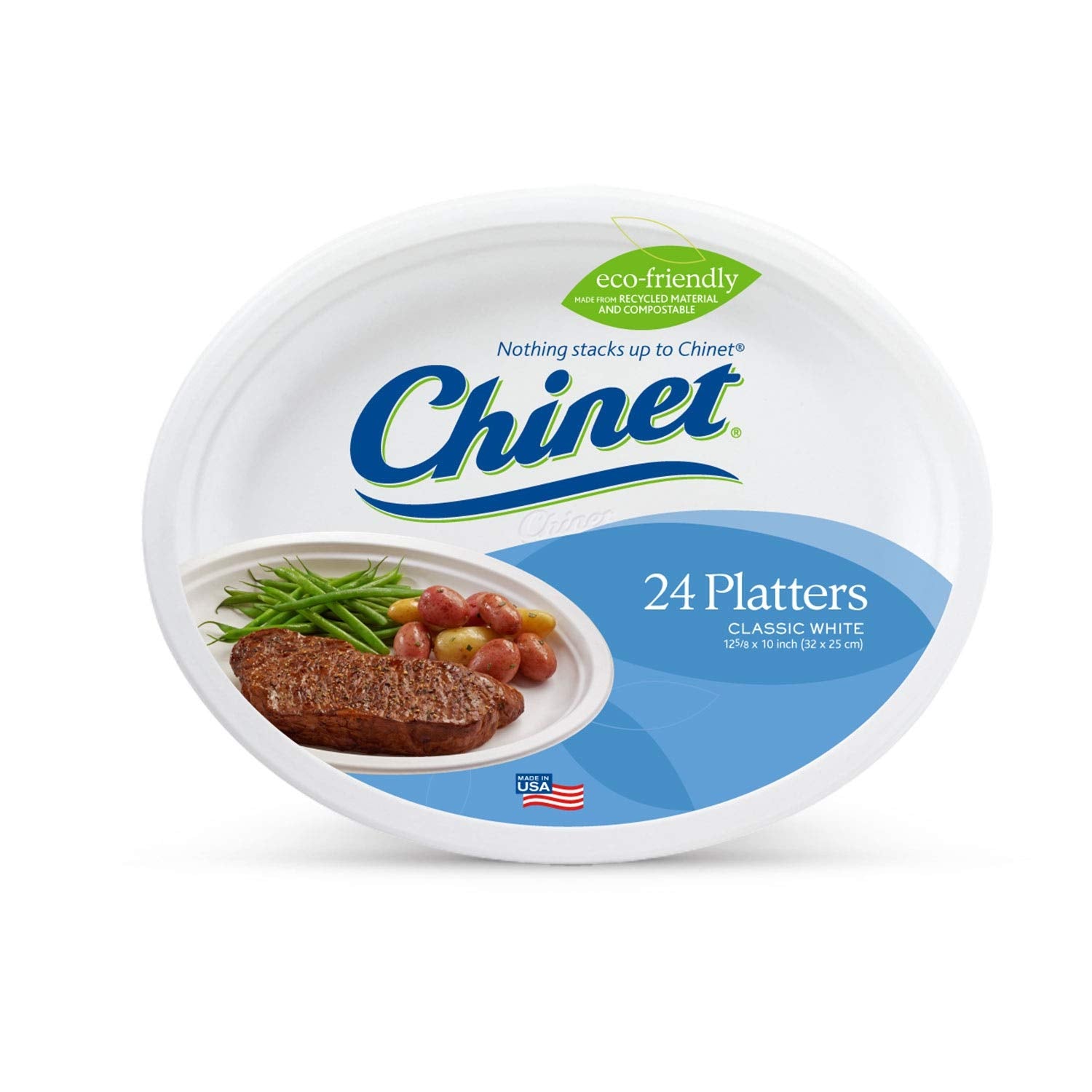 Chinet Platter - 12.625 In - 24 Ct - Ultimate Online Deals