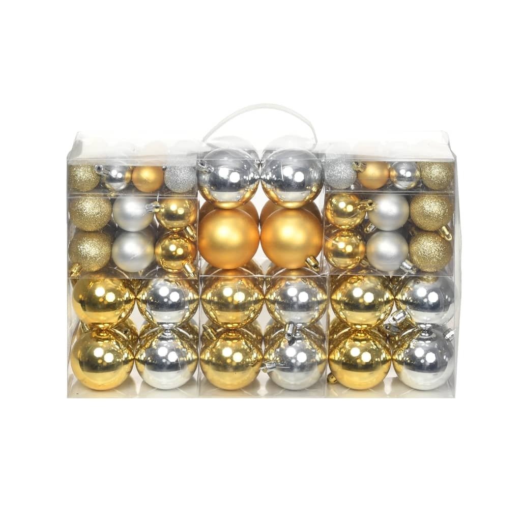 Christmas Balls - 100 pcs - Silver and Gold - Ultimate Online Deals