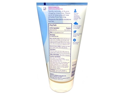 Clean & Clear Acne Triple Exfoliating Facial Scrub with Salicylic Acid Medicine Aloe Mint for Acne - Prone Skin Oil - Free Non - Comedogenic 5 oz - Ultimate Online Deals