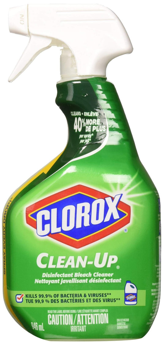 Clorox Clean - Up Cleaner Spray with Bleach 32 fl.oz. (946 ml) Pack (2) - Ultimate Online Deals