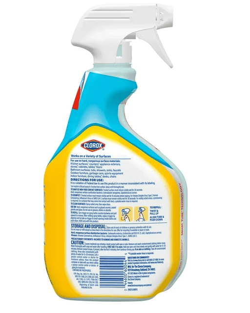 Clorox Disinfecting Bleach - Free All Purpose Cleaner, Crisp Lemon (32 fl oz) - Available in 2, 4, 6, 9, and 12 Packs - Ultimate Online Deals