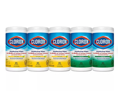 Clorox Disinfecting Cleaning Wipes, Variety Pack 5 ct., 425 Wipes - Ultimate Online Deals