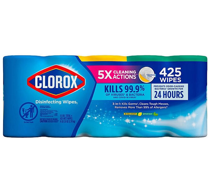 Clorox Disinfecting Cleaning Wipes, Variety Pack 5 ct., 425 Wipes - Ultimate Online Deals