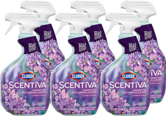 Clorox Scentiva Disinfecting Multi-Surface Cleaner, Lavender & Jasmine, 32 Fl Oz (Available in 2 Pack, 4 Pack, and 6 Pack)