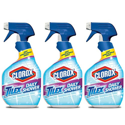 Clorox The Company Tilex Daily Shower Cleaner Spray, Bleach Free (3 Pack), 32 Fl Oz (Pack of 3) - Ultimate Online Deals