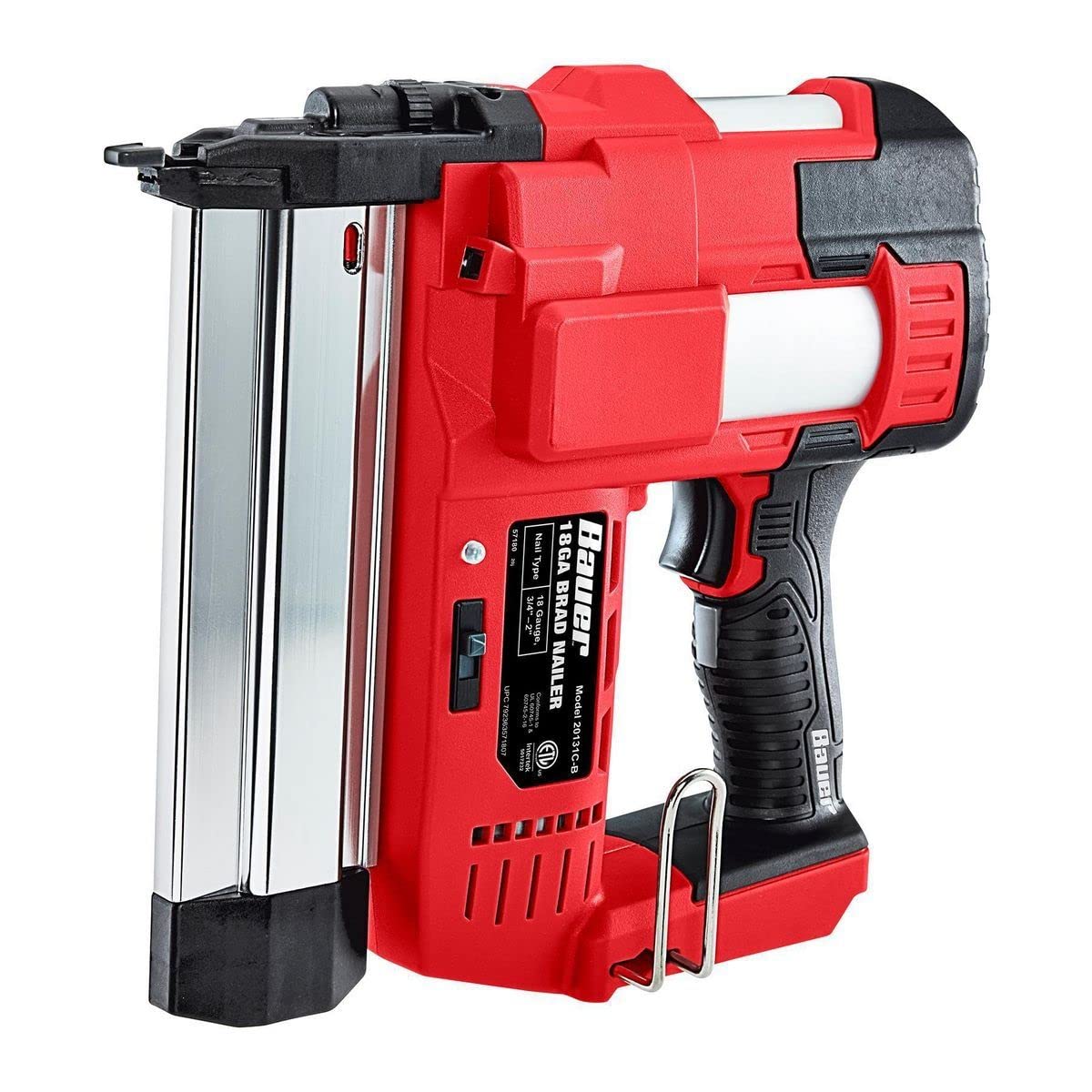 Cordless 18 Gauge Brad Nailer 20 Volt Battery Powered Tool Only From Bauer - Ultimate Online Deals