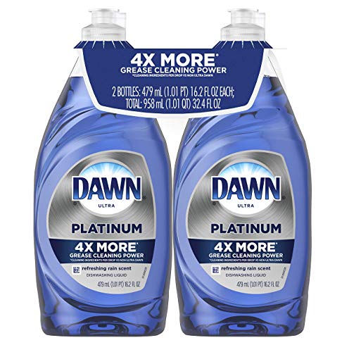 Dawn Platinum Dishwashing Liquid, Refreshing Rain, 16.2 Fl Oz (Pack of 2) - Ultimate Online Deals