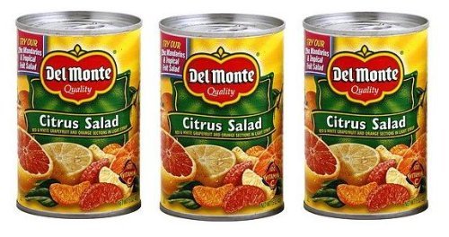 Del Monte Citrus Salad with Grapefruit & Orange (Pack of 3) 15 oz Cans - Ultimate Online Deals