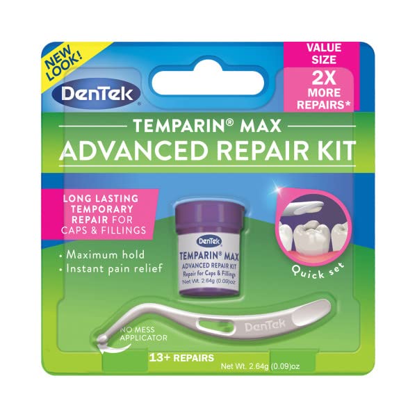 DenTek Temparin Max Caps & Fillings Repair Kit 2.64g 0.09 Ounce (Pack of 6) - Ultimate Online Deals