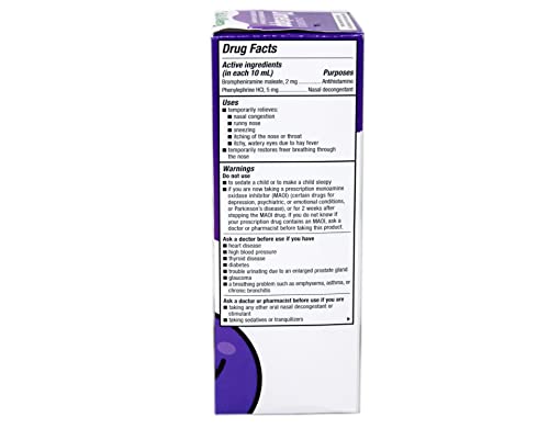 Dimetapp Children's Cold and Allergy Grape Flavored Cough Syrup 8 Ounce Bottle (Pack of 2) - Ultimate Online Deals