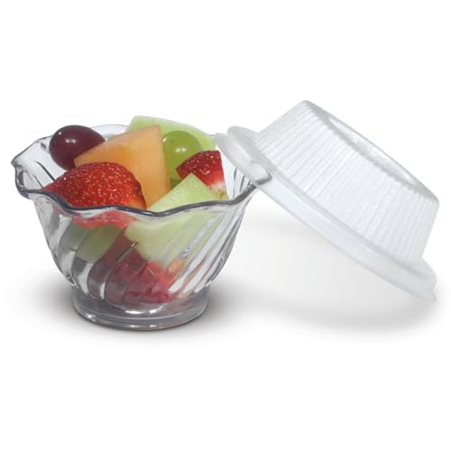 DINEX DX11820174 Clear Lid for SWC5 5 Oz. Tulip Bowl - 1000 / CS - Ultimate Online Deals