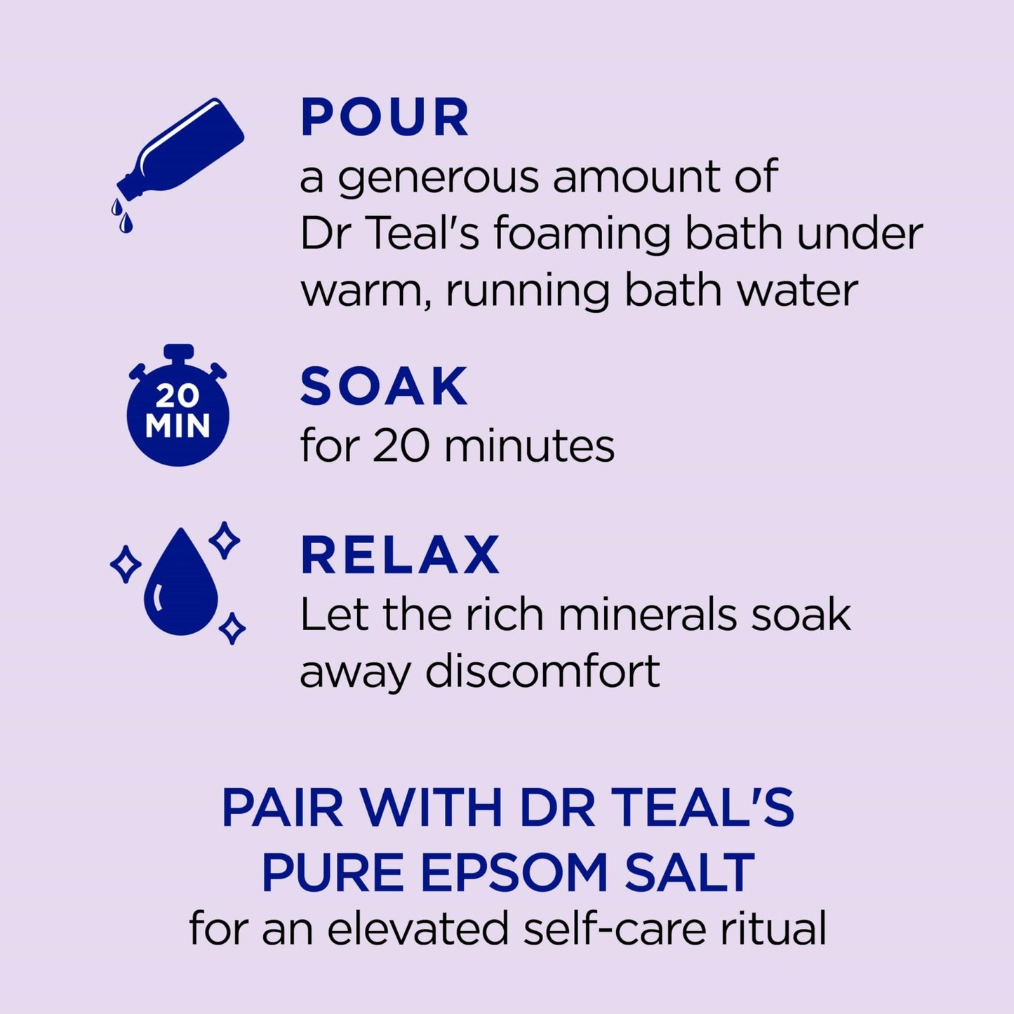 Dr Teal's Foaming Bath with Pure Epsom Salt, Soothe & Sleep with Lavender, 34 fl oz (Pack of 4) (Packaging May Vary) - Ultimate Online Deals