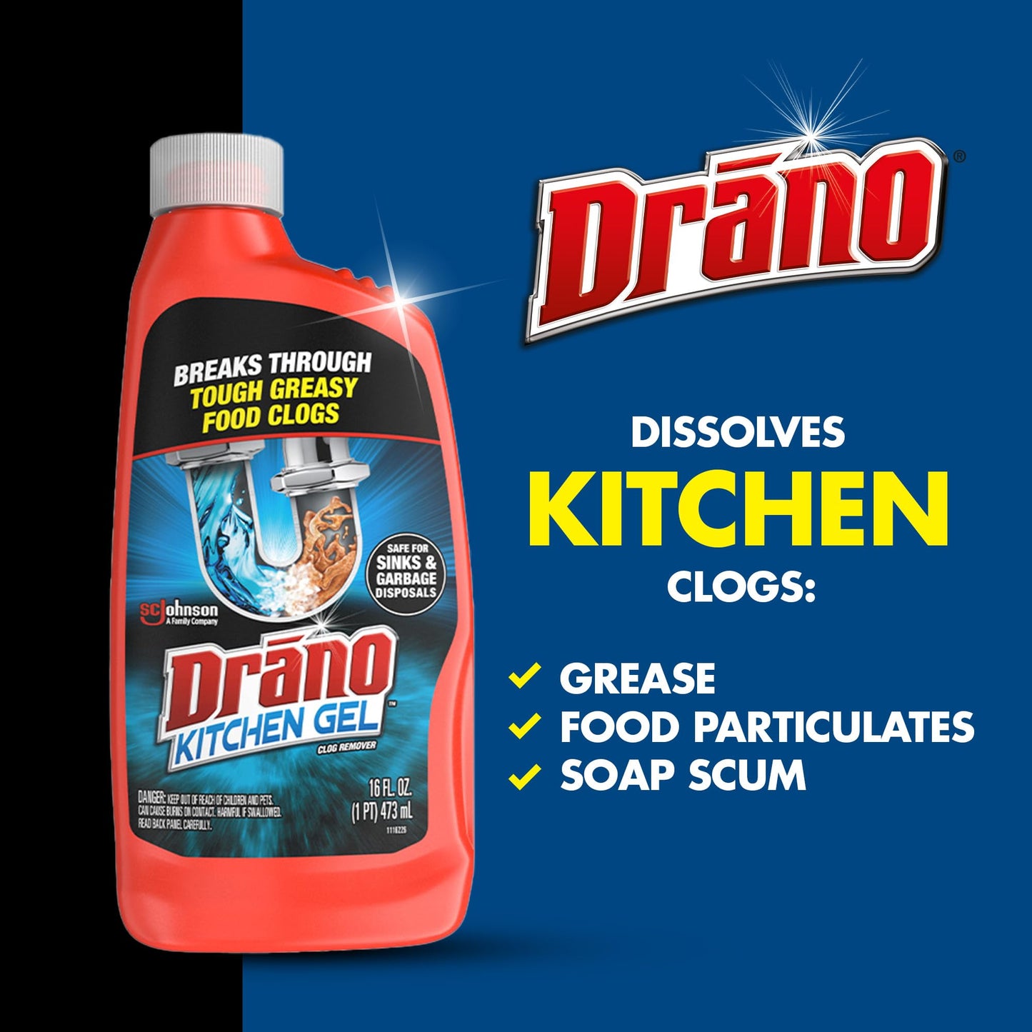 Drano Max Unscented Gel Clog Remover Normal - Ultimate Online Deals