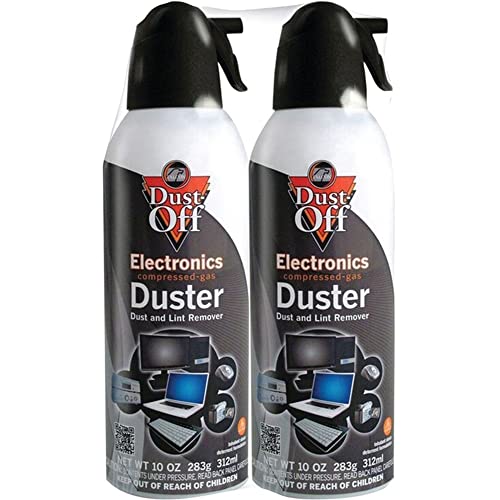 Dust - Off Compressed Gas Dusters, 10 Oz, Pack Of 2 - Ultimate Online Deals