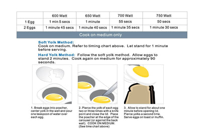 Economy Kitchen Accessory Microwave Egg Poacher - Ultimate Online Deals