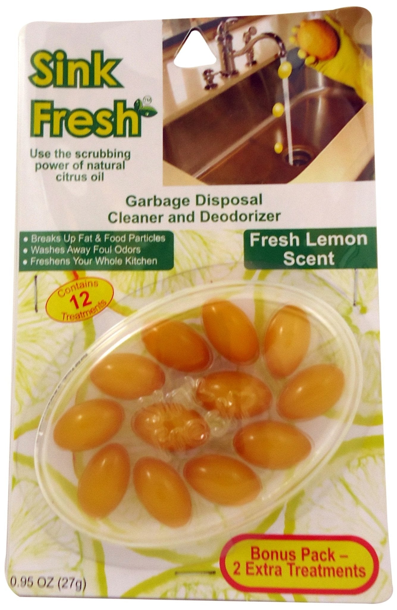 Economy Kitchen Accessory Sink Fresh Lemon 12 Count - Ultimate Online Deals