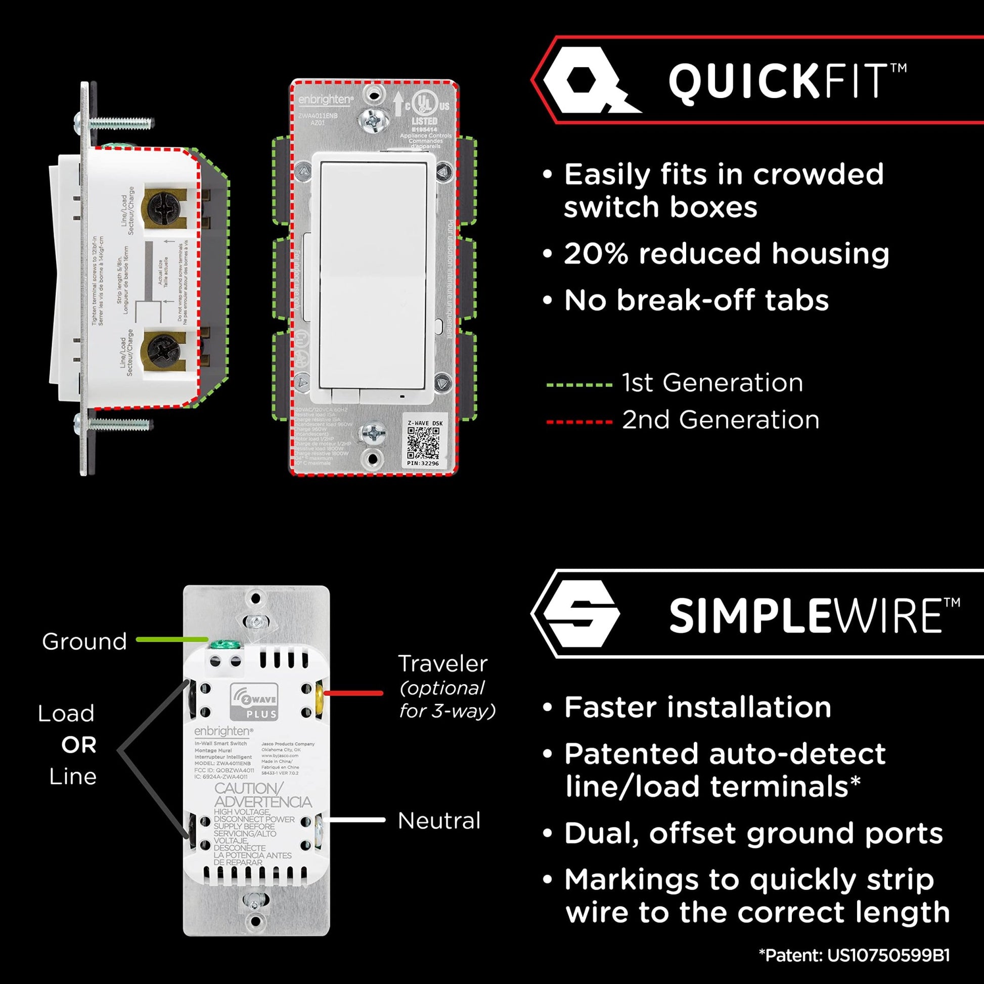 Enbrighten in - Wall Smart Light Switch with QuickFit and SimpleWire - Ultimate Online Deals