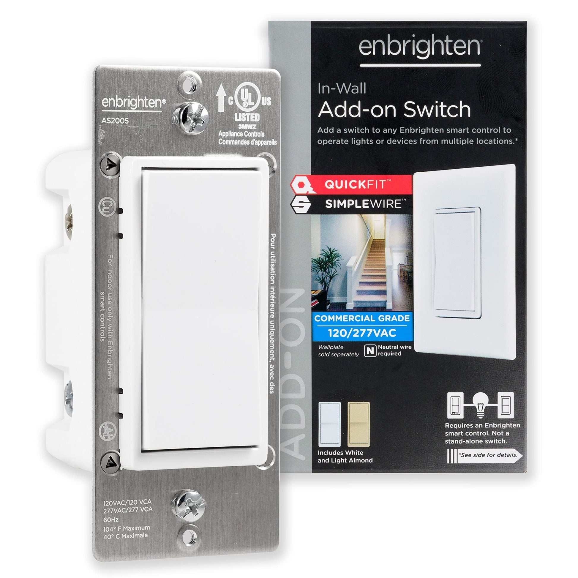 Enbrighten in - Wall Smart Light Switch with QuickFit and SimpleWire - Ultimate Online Deals