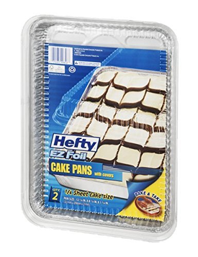 Ez Foil Hefty Cake Pans with Covers - 2 ct - Ultimate Online Deals