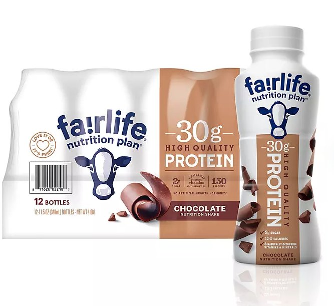 Fairlife Nutrition Plan Chocolate Bottles, 11.5 fl oz., 12 pk. - Ultimate Online Deals