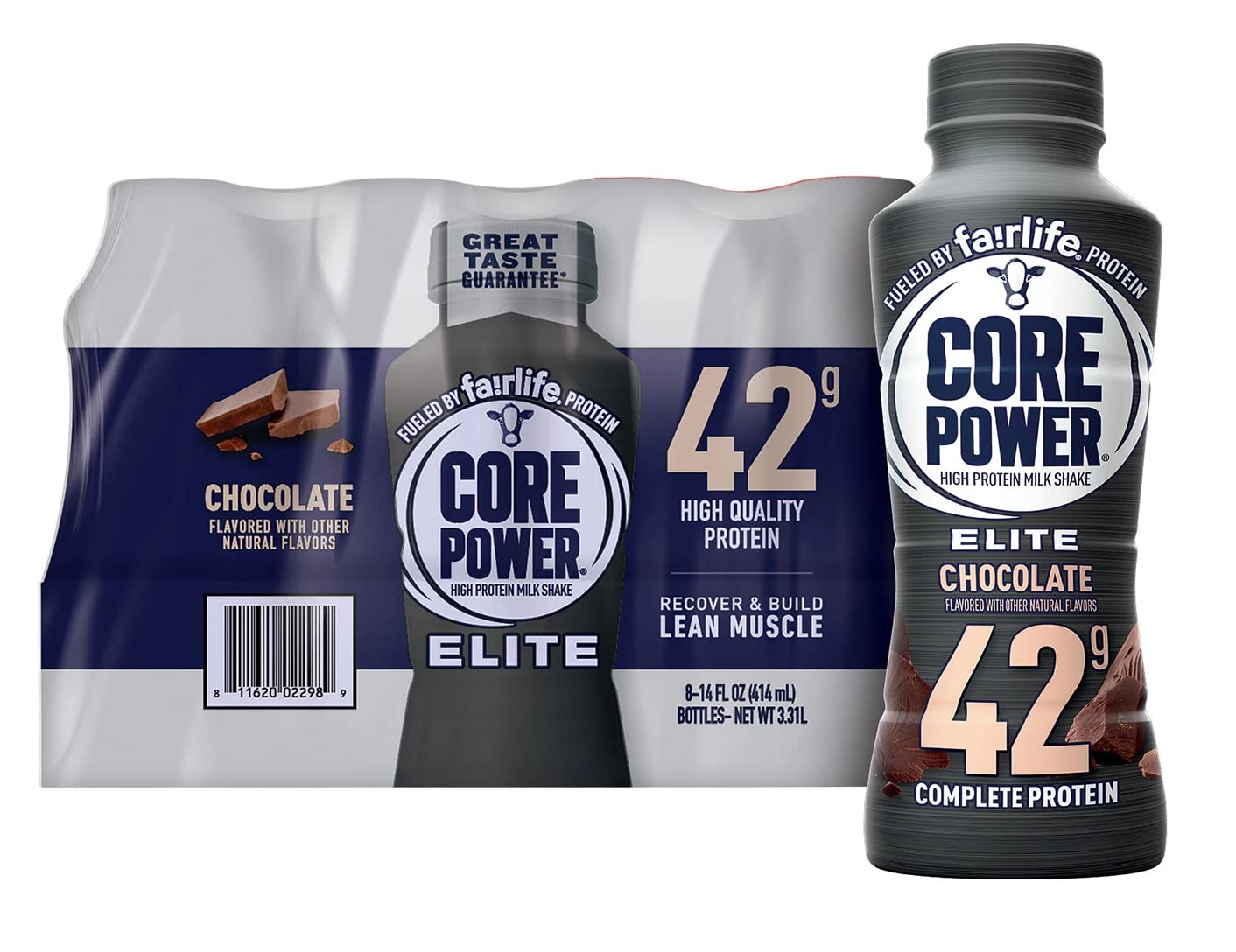 FAIRLIFE NUTRITION PLAN Core Power Elite 42g. Protein Shake, Chocolate - Liquid (14 fl. oz, 8 pk.) - Ultimate Online Deals