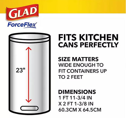 Glad ForceFlex Tall Kitchen Trash Bags, Gain Original Scent, 13 Gallon, 160 Count - Ultimate Online Deals