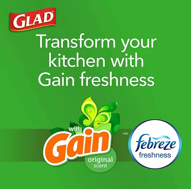 Glad ForceFlex Tall Kitchen Trash Bags, Gain Original Scent, 13 Gallon, 160 Count - Ultimate Online Deals