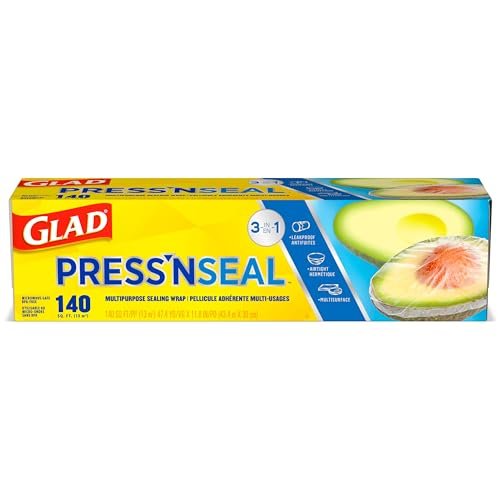 Glad Press'N Seal Food Plastic Wrap, 140 Square Foot Roll (Package May Vary) - Ultimate Online Deals