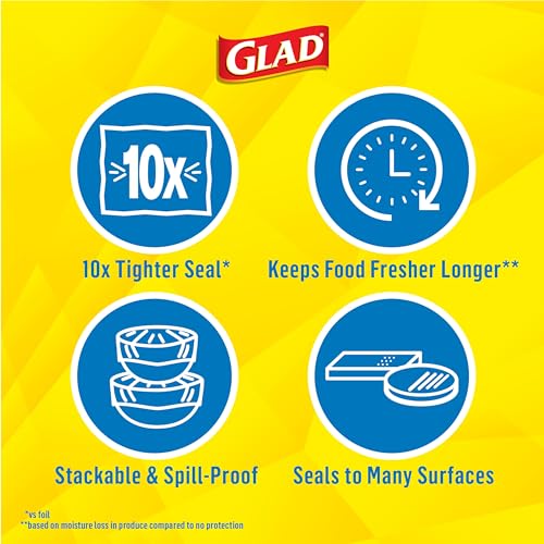 Glad Press'N Seal Food Plastic Wrap, 140 Square Foot Roll (Package May Vary) - Ultimate Online Deals