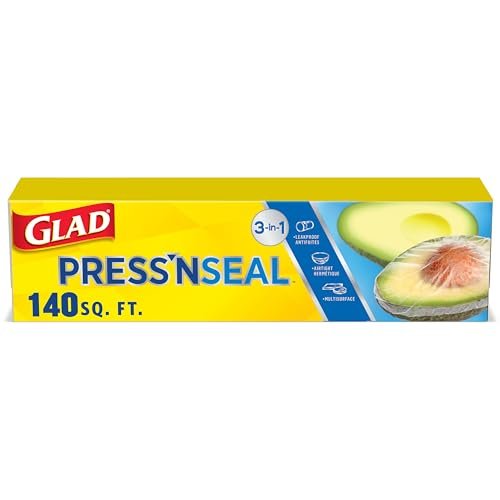 Glad Press'N Seal Food Plastic Wrap, 140 Square Foot Roll (Package May Vary) - Ultimate Online Deals