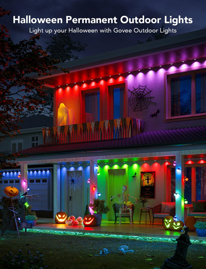 Govee Permanent Outdoor Lights, Smart RGBIC Outdoor Lights with 75 Scene Modes, 100ft with 72 LED Eaves Lights, IP67 Waterproof, for Halloween Decorations, Christmas, Work with Alexa, Google Assistant - Ultimate Online Deals